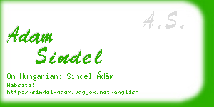 adam sindel business card